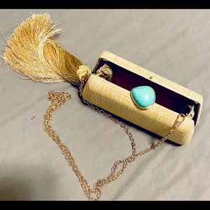 Natural Turquoise Tote